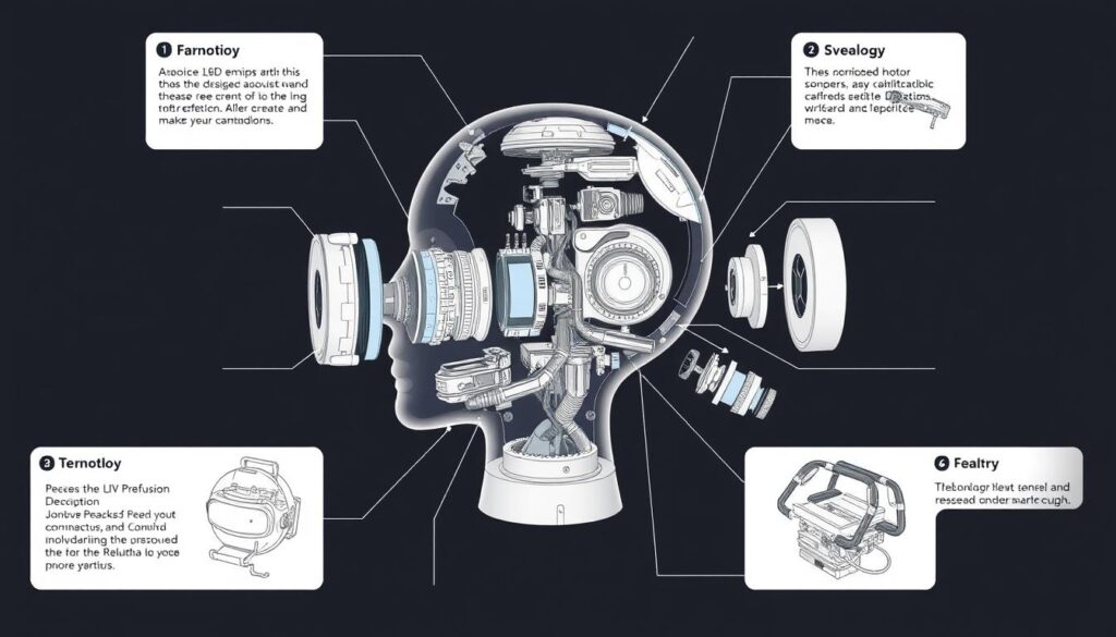 RealDoll Harmony components showing the technology inside the robotic head RealDoll Harmony components showing the technology inside the robotic head