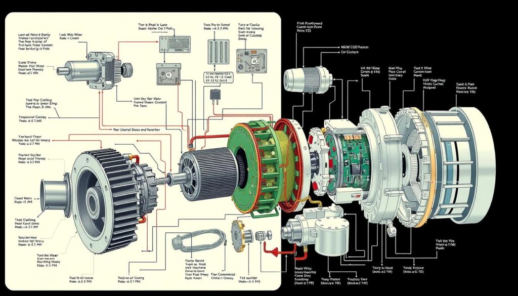 Technical diagram showing the internal components of an automatic masturbator