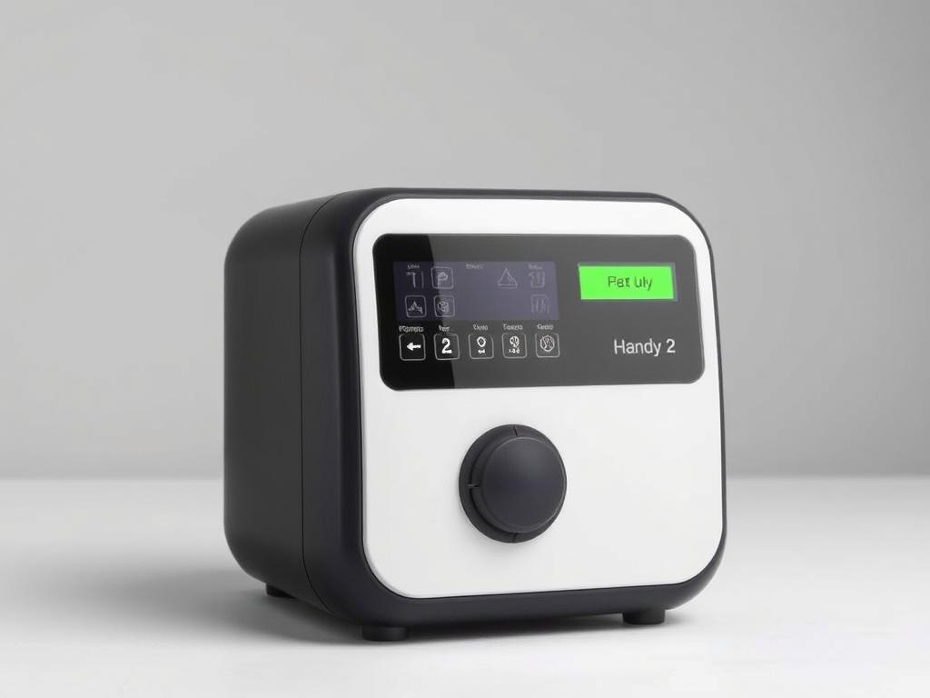 The Handy 2 automatic masturbator with its compact design and control interface